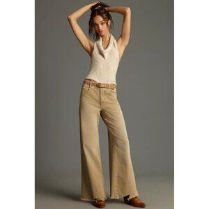 NWT Size 25 - The Adi Mid-Rise Frayed Relaxed Flare Jeans by Pilcro